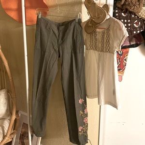 Hello all, boho bundle, sizes smaller than labeled, pants 7M, shirt XL shoe9